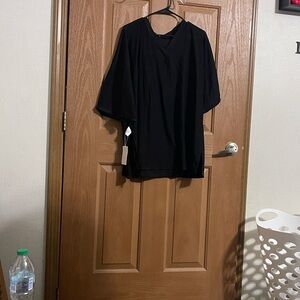 Sophisticated Black V-Neck Women's Blouse